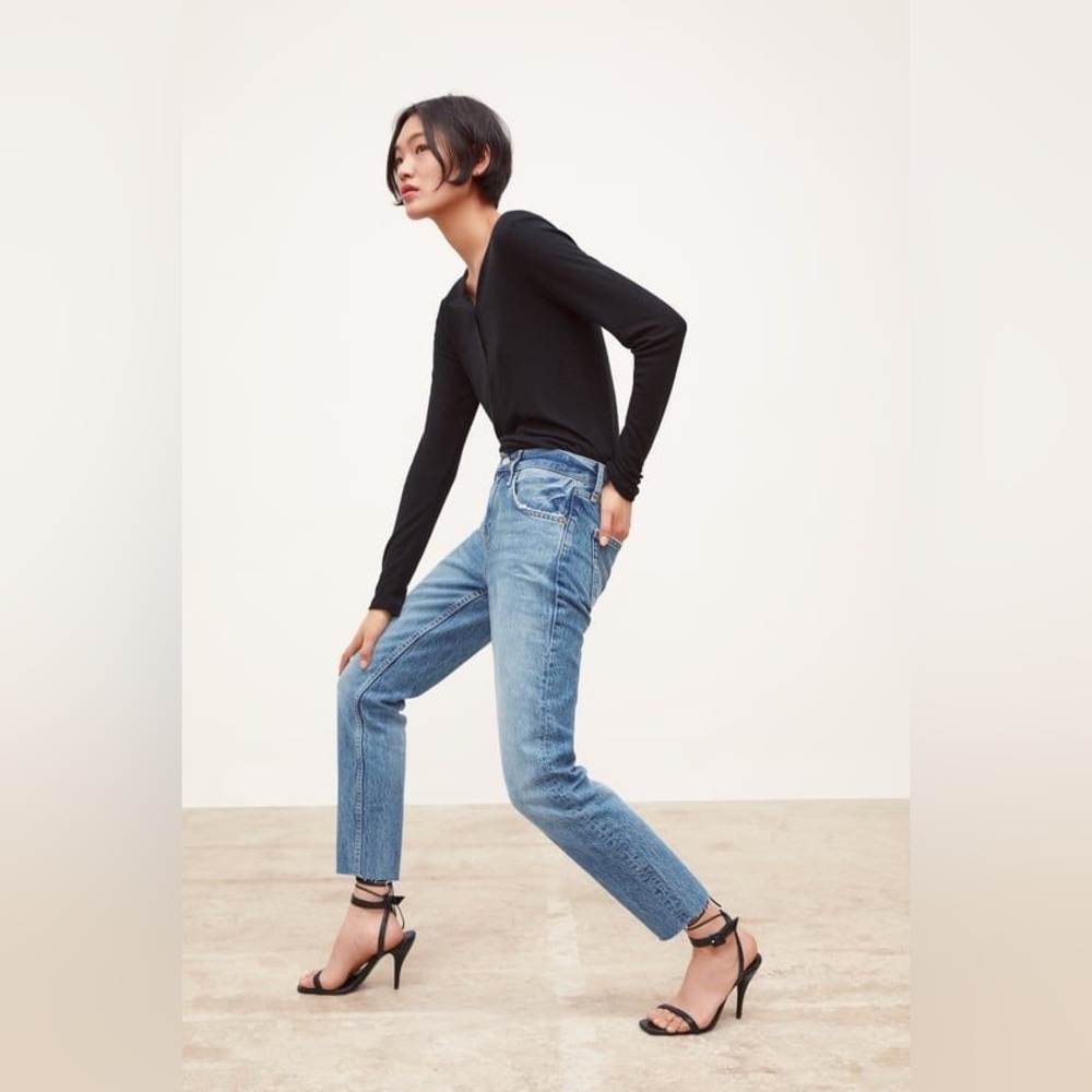 Zara The Cigarette Jeans in Sunset Blue